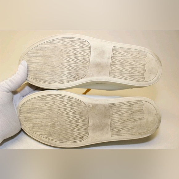 Dooney & Bourke Classic Low Top Sneakers White Leather Womens 8 38 Lace Up Shoes - Picture 9 of 9